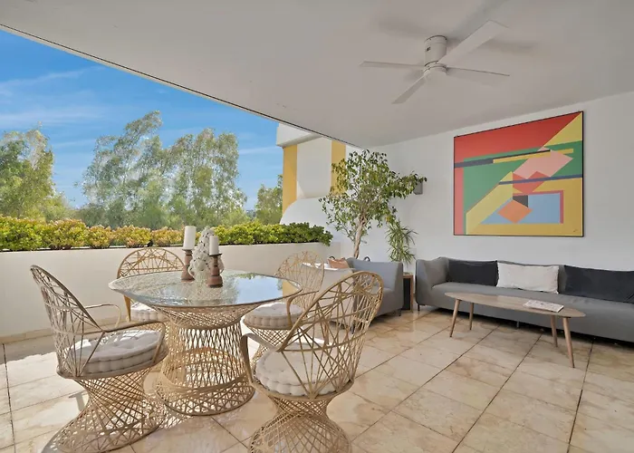 Apartman Lujoso Y Moderno Piso Con Piscina Cerca Del Campo De Golf En Guadalmina Alta - Quetzal 54 *